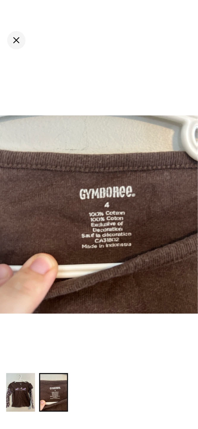 Gymboree Brown Horse Graphic Long Sleeve Shirt - Size 4 - photo 2