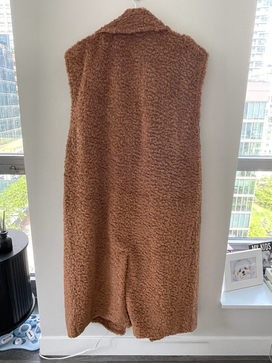 Free People Brown Long Sherpa Vest - photo 3