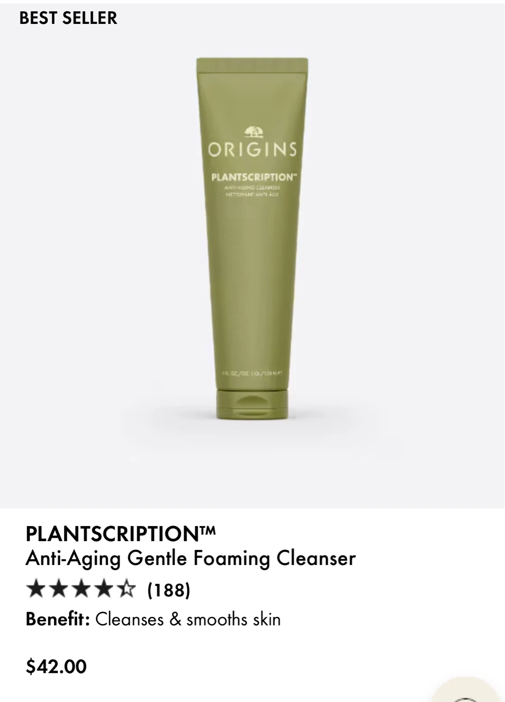 New✨Origins Plantscription Anti-Aging Cleanser 5 fl oz - photo 2