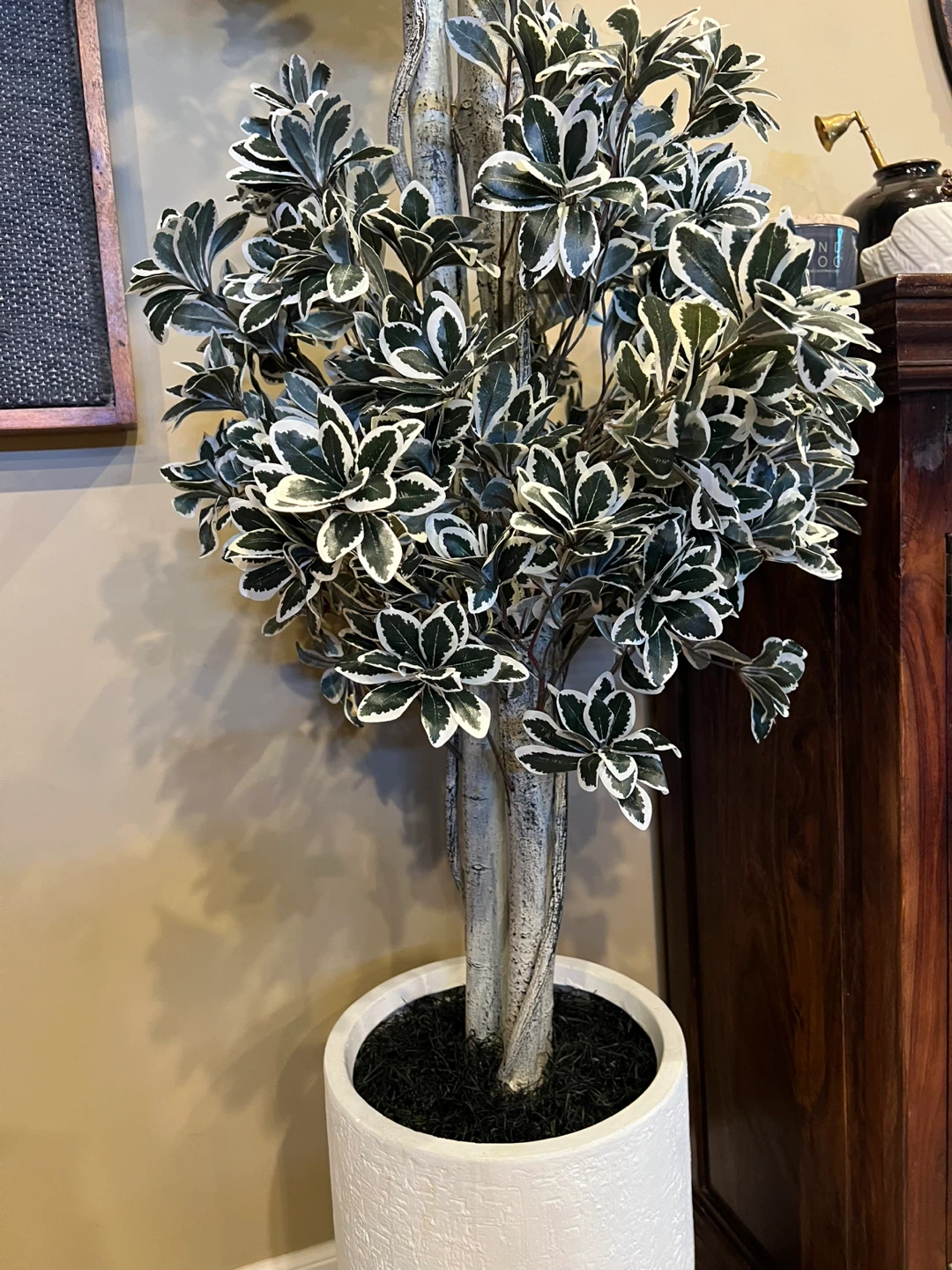 New Premium 8-Foot Artificial Variegated Euonymus Tree - photo 4
