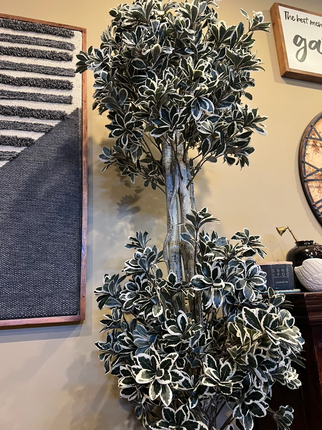 New Premium 8-Foot Artificial Variegated Euonymus Tree - photo 5