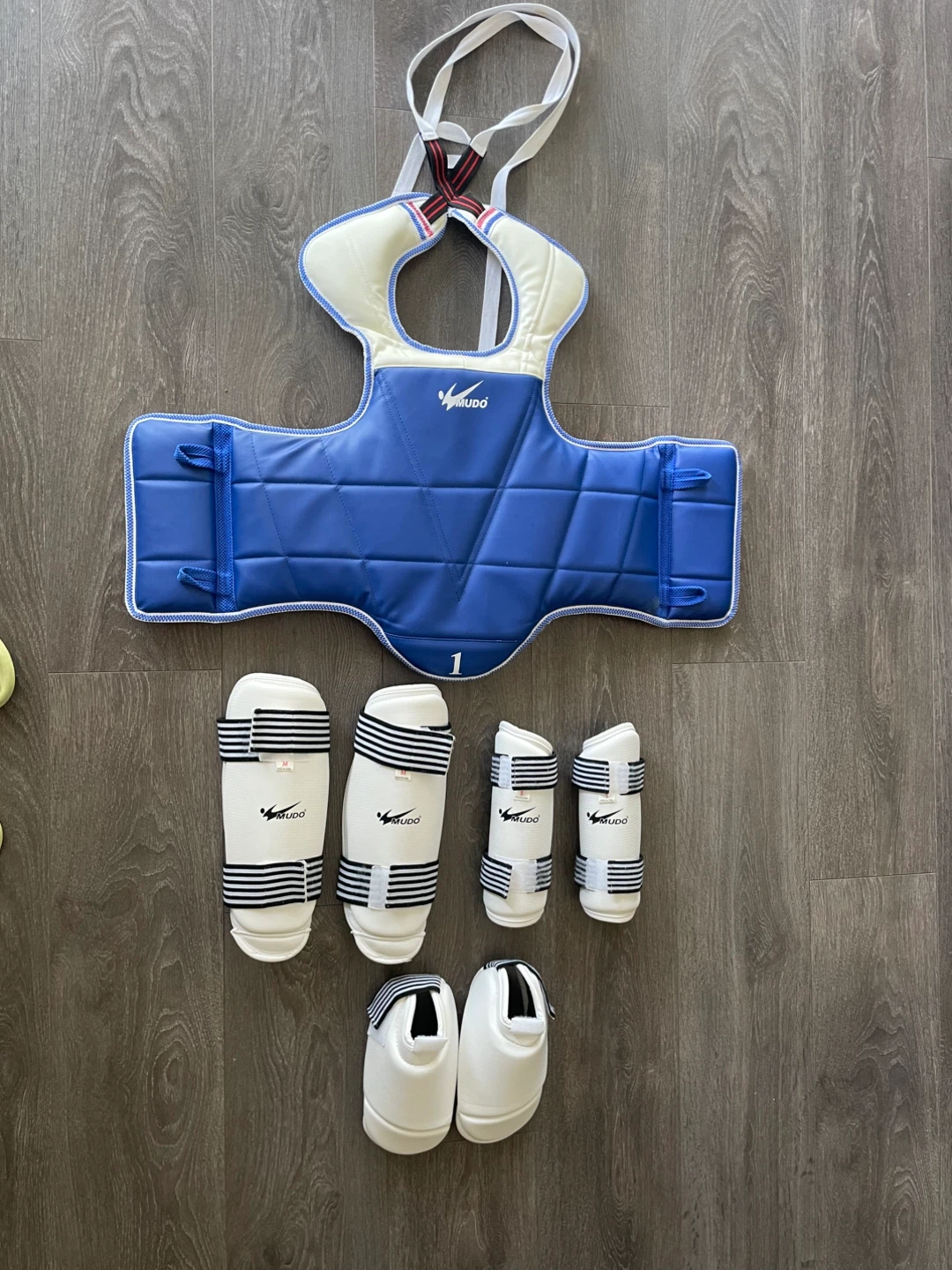 Mudo Taekwondo Chest Guard and Sparring Gear Set