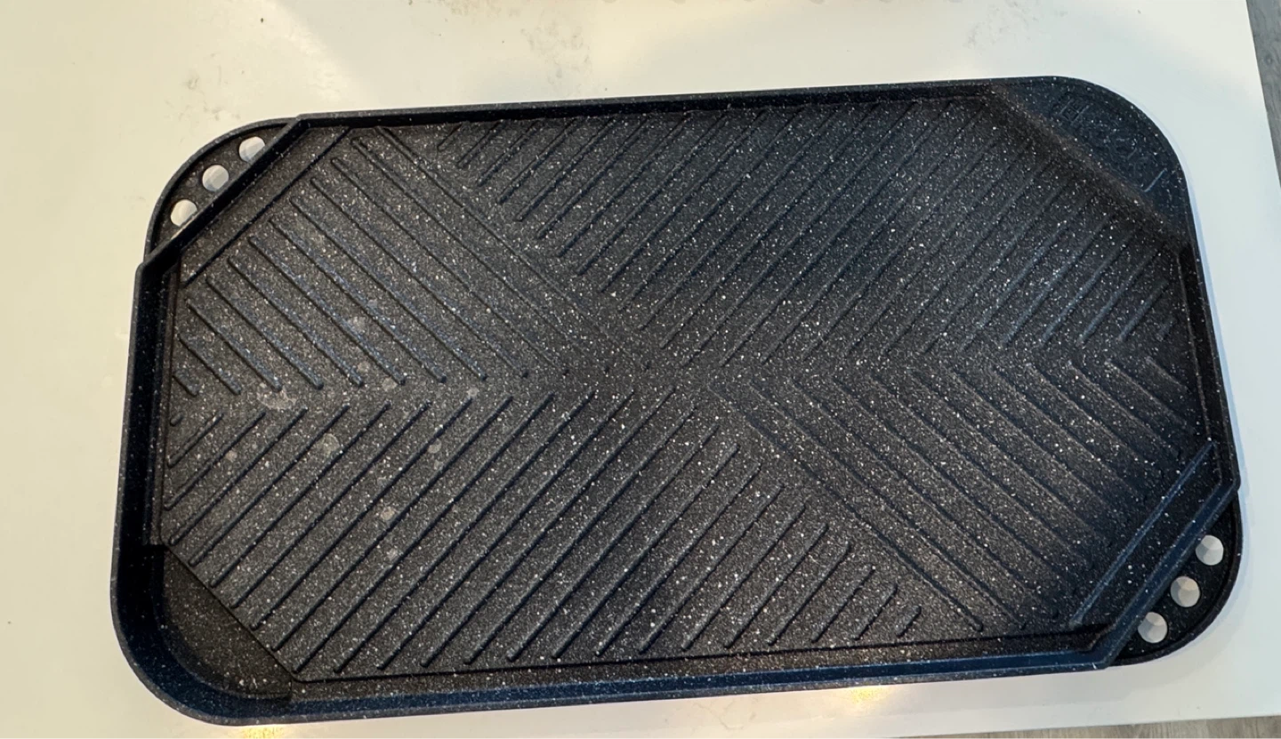 Heritage the rock grill and griddle reversible pan