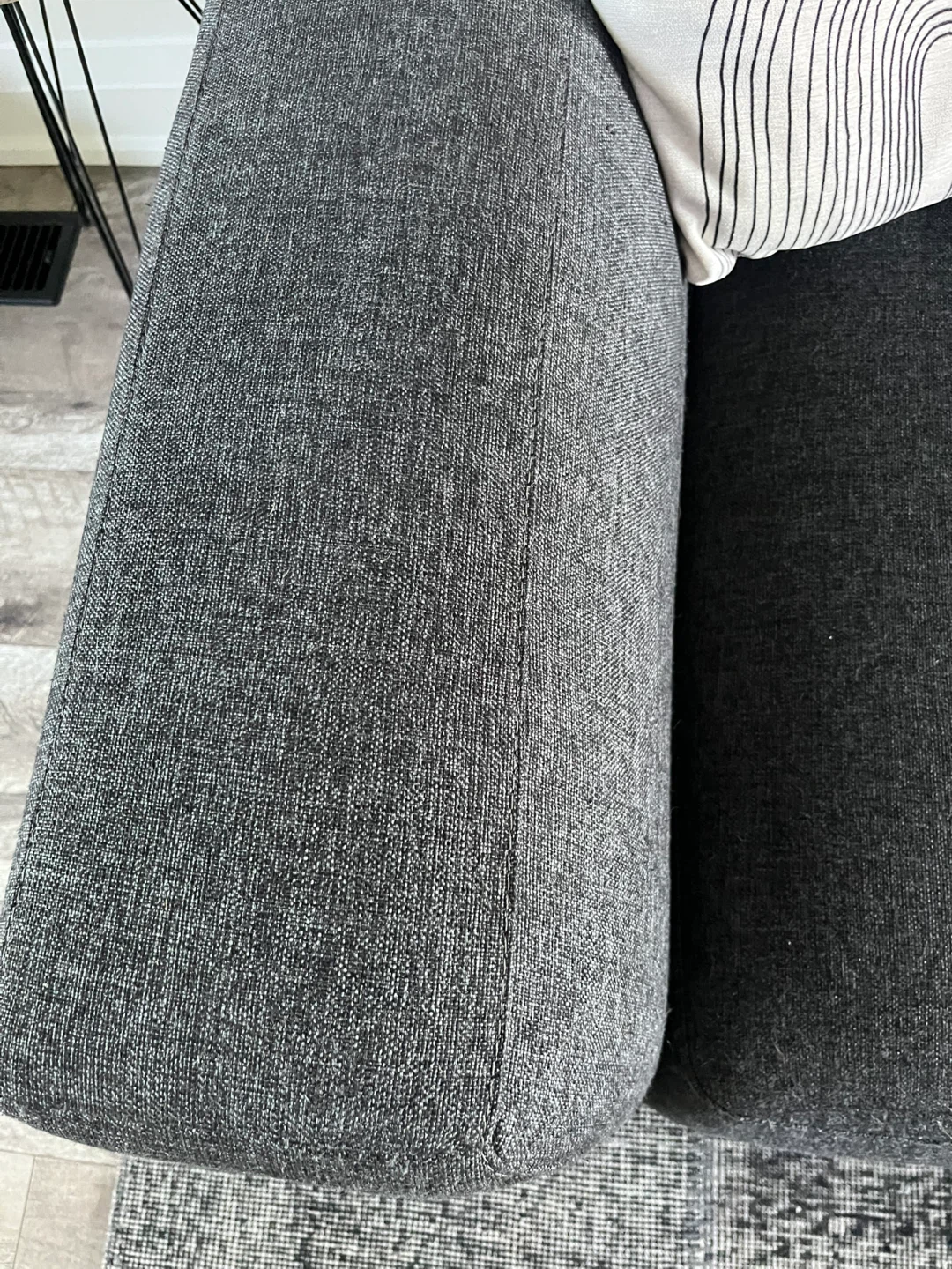 Dark Grey 3-Seater Sofa - photo 2