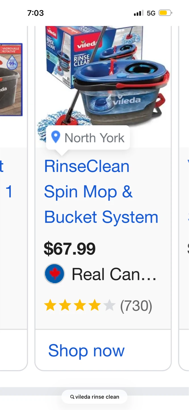 Vileda RinseClean Spin Mop & Bucket System - photo 2