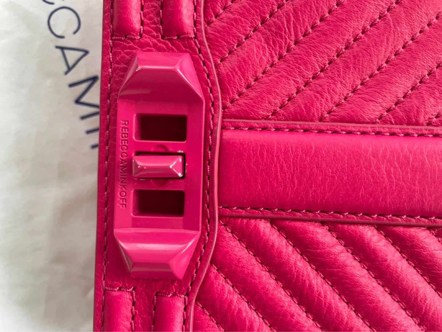 Rebecca Minkoff Hot Pink Leather Crossbody Bag - photo 2
