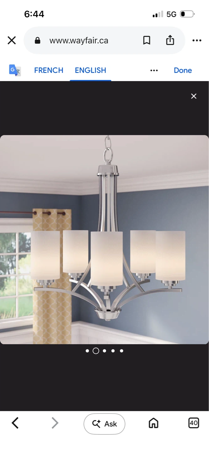 New Lark Manor Fehr 5-Light Empire Chandelier