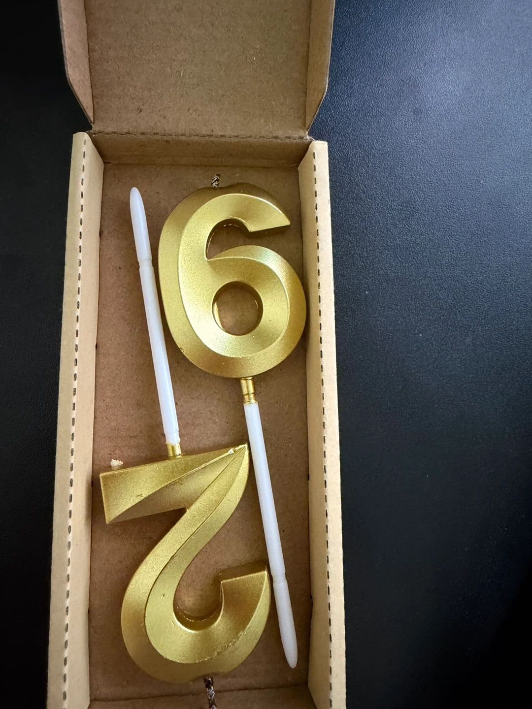 Gold Number Candles - 26