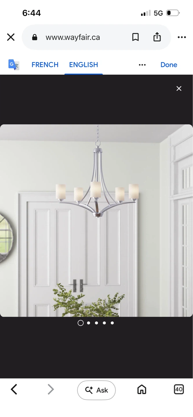 New Lark Manor Fehr 5-Light Empire Chandelier - photo 4
