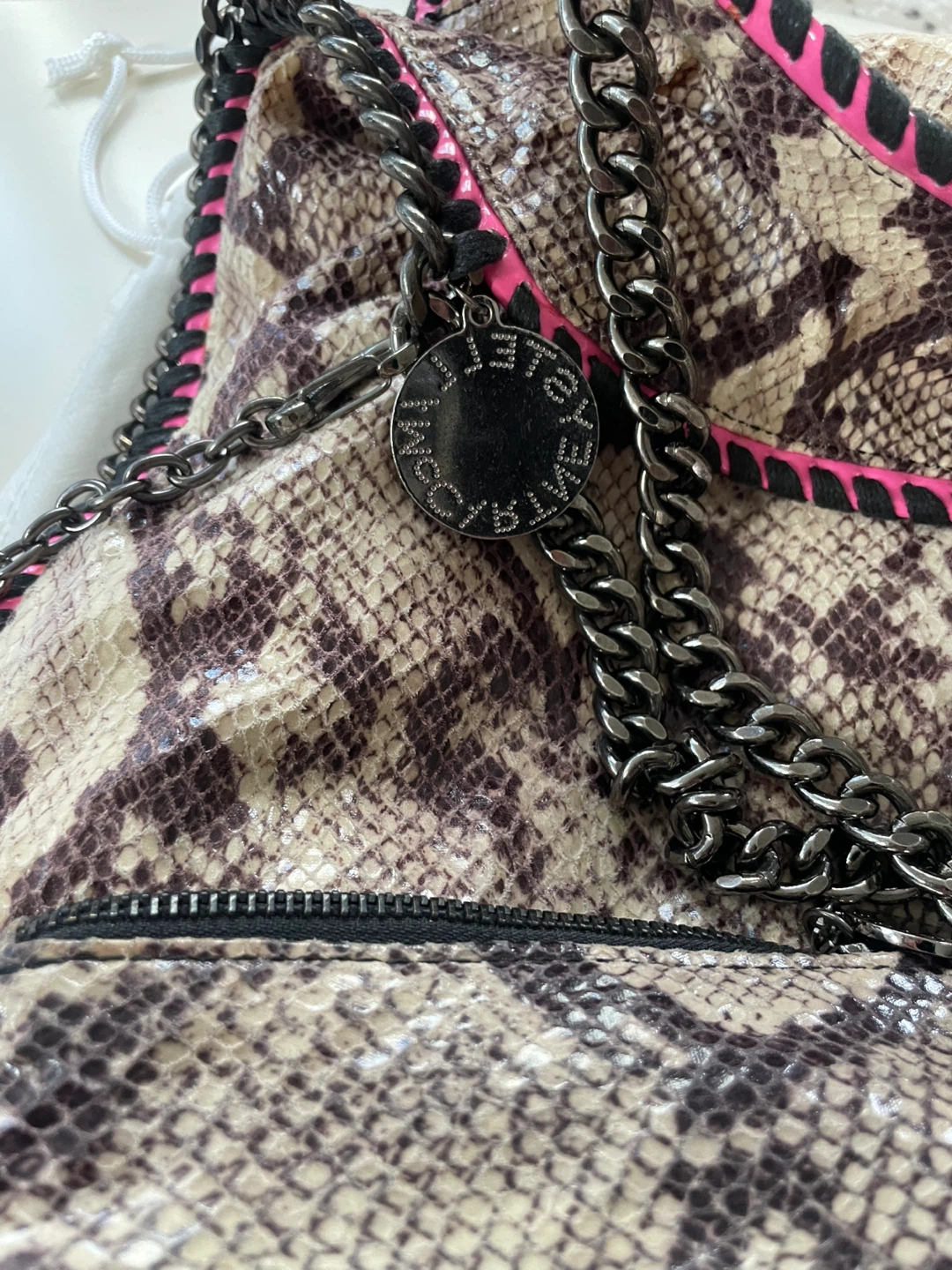 Stella McCartney Falabella Snake Print Shoulder Bag with Pouch - photo 2