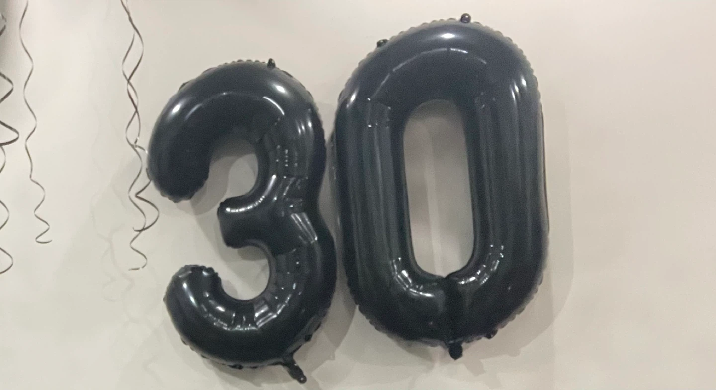 Party Pro's Jumbo Number Foil Balloons - 3 and 0 - photo 3