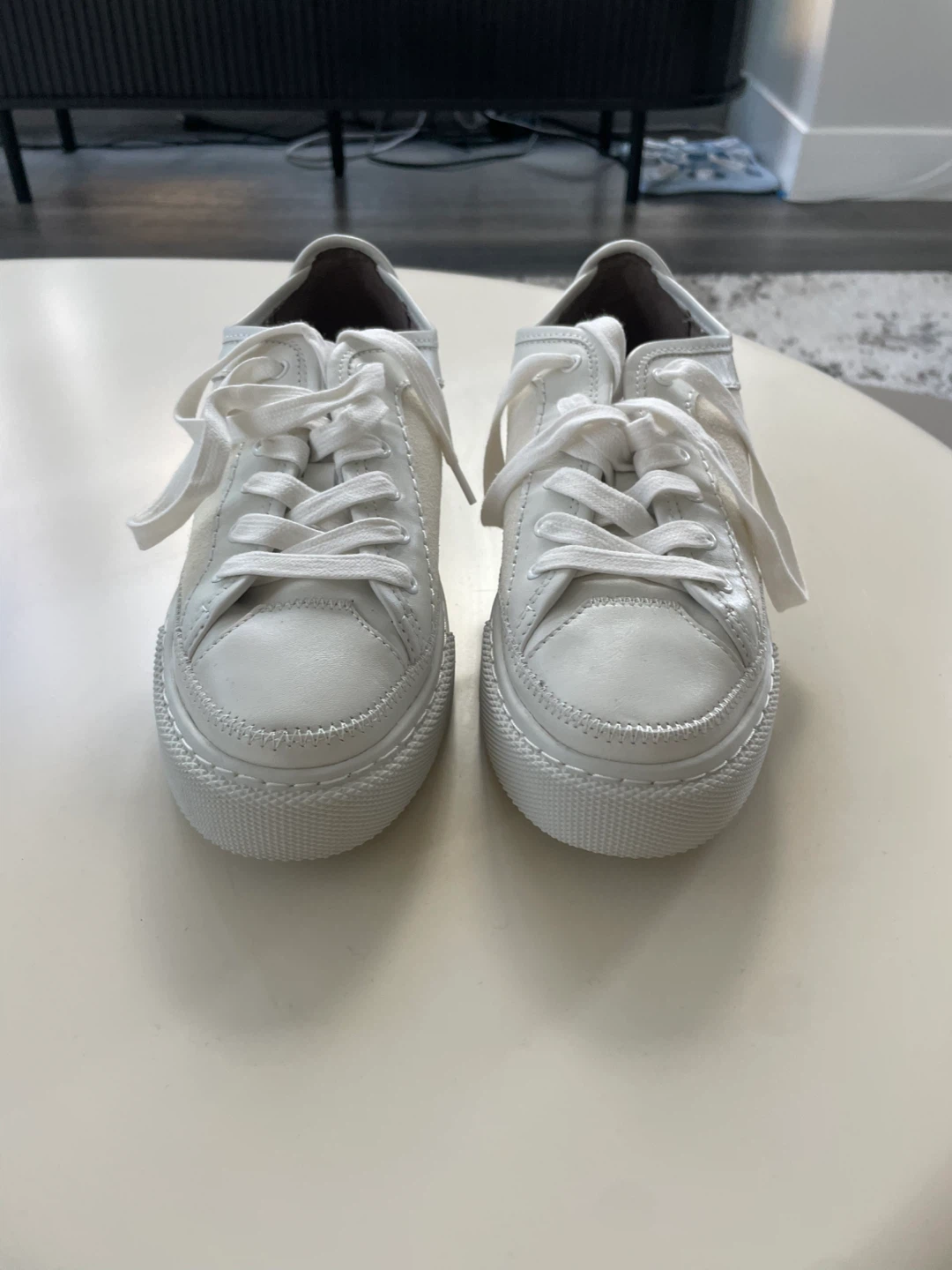 AllSaints White Leather/Suede Low Top Sneakers - photo 3