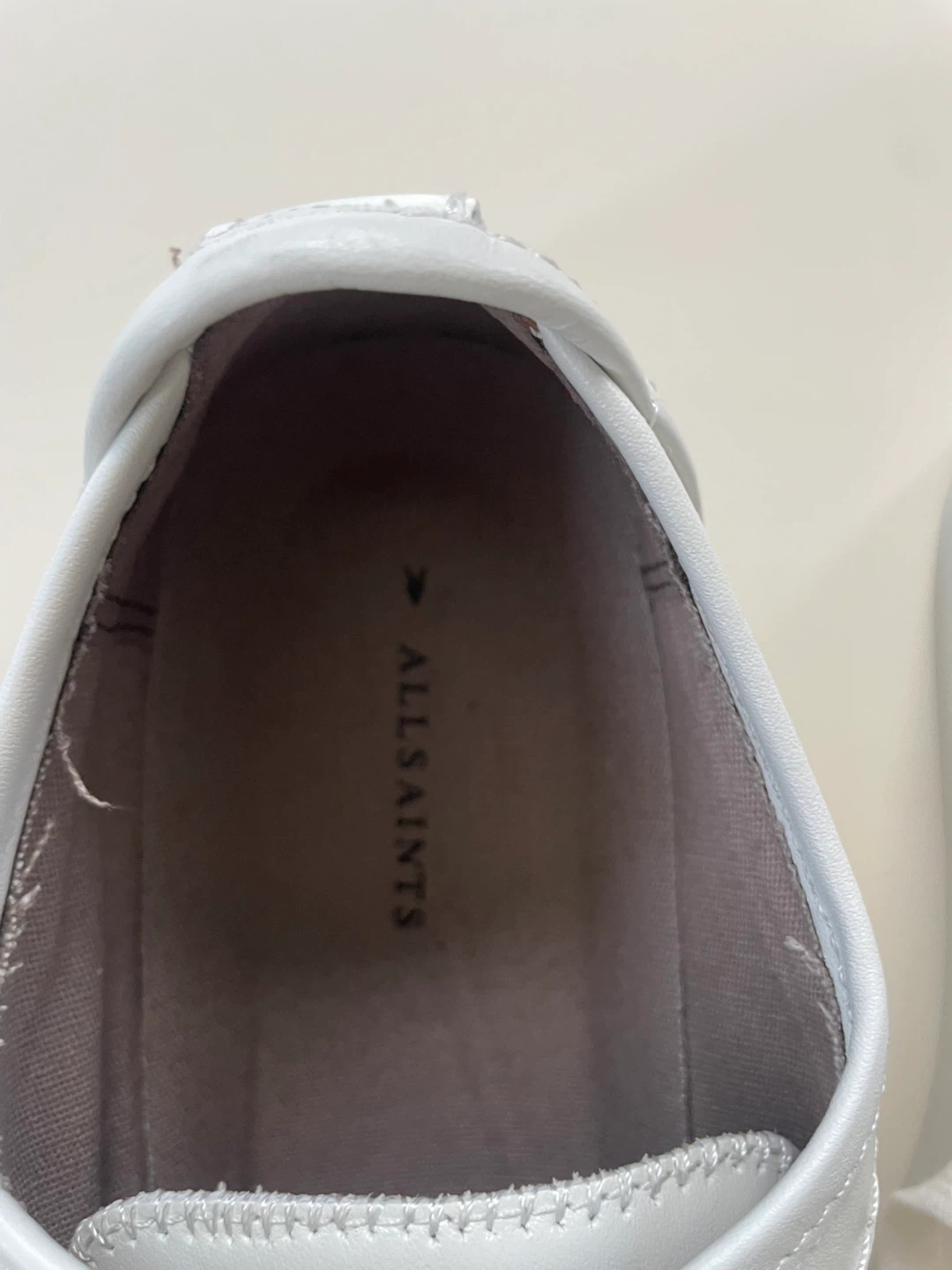 AllSaints White Leather/Suede Low Top Sneakers - photo 4
