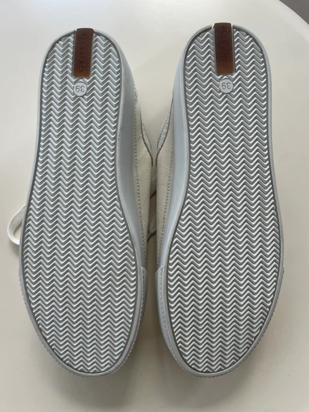 AllSaints White Leather/Suede Low Top Sneakers - photo 5