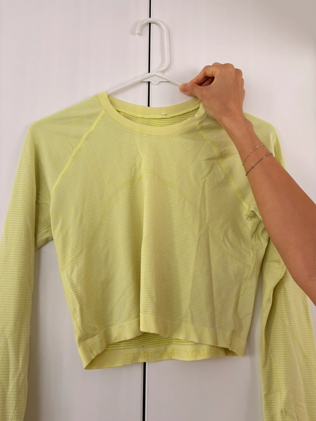Lululemon Long Sleeve Athletic Top - Light Yellow