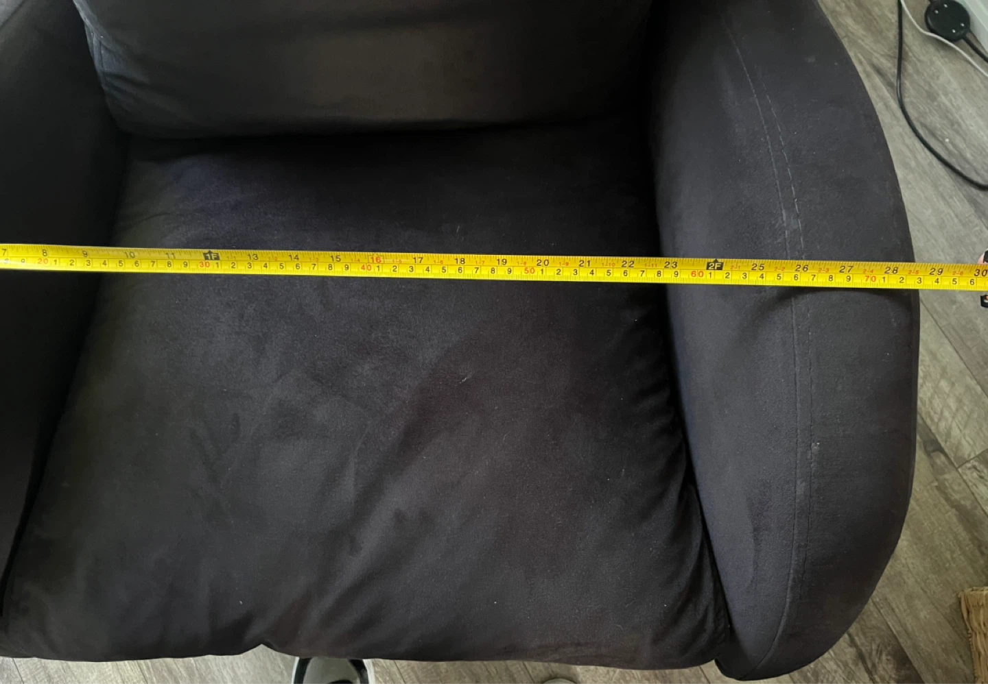 Comfortable Swivel Black VelvetArmchair - photo 3