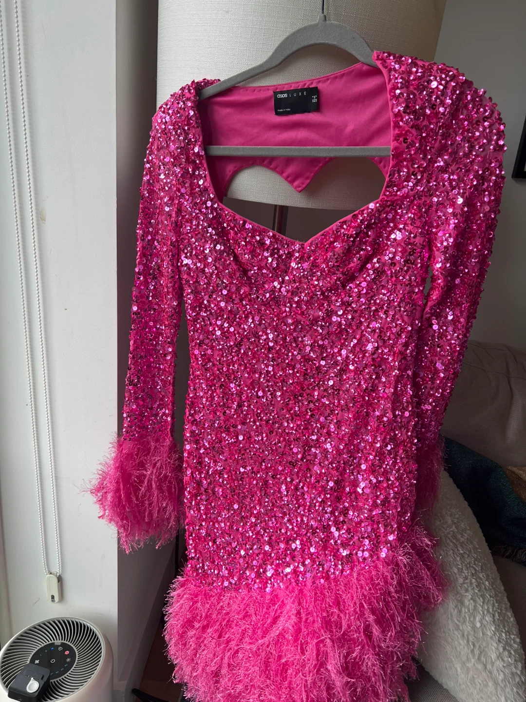 Asos Luxe heart shaped pink dress - photo 4