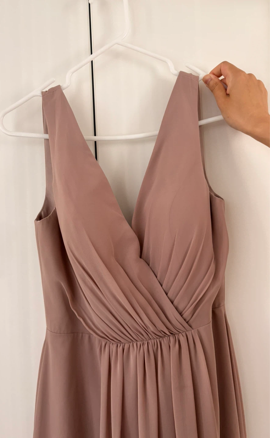 Dusty Rose Chiffon Bridesmaid Dress
