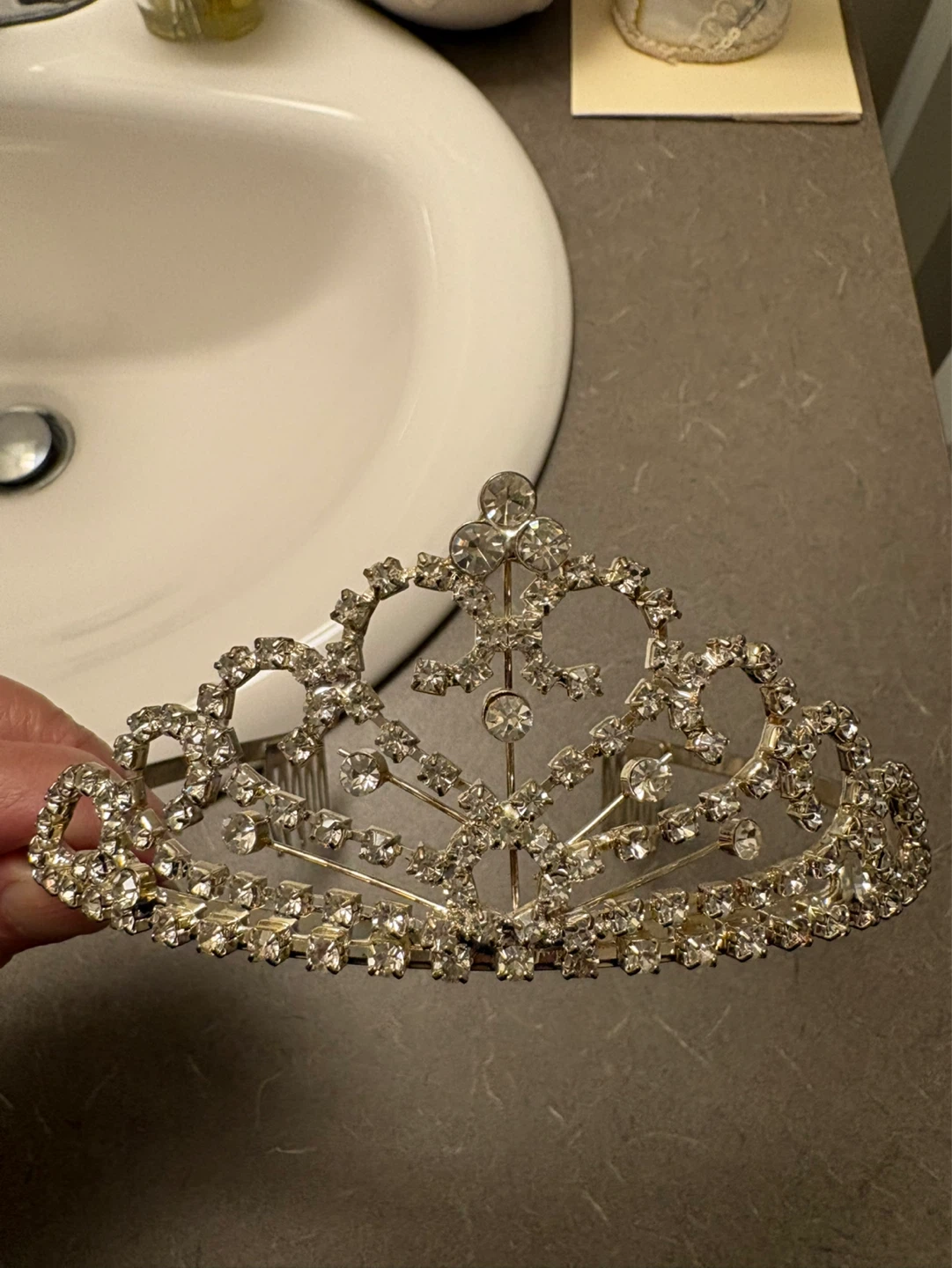 Sparkly Tiara with Comb