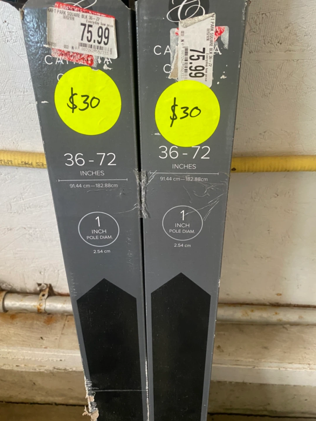 Curtain Rods - 36-72 Inches