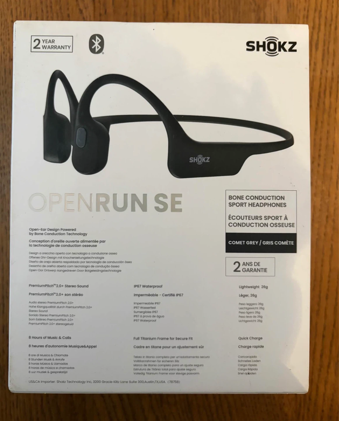 Shokz OpenRun SE Bone Conduction Headphones - Grey - photo 2