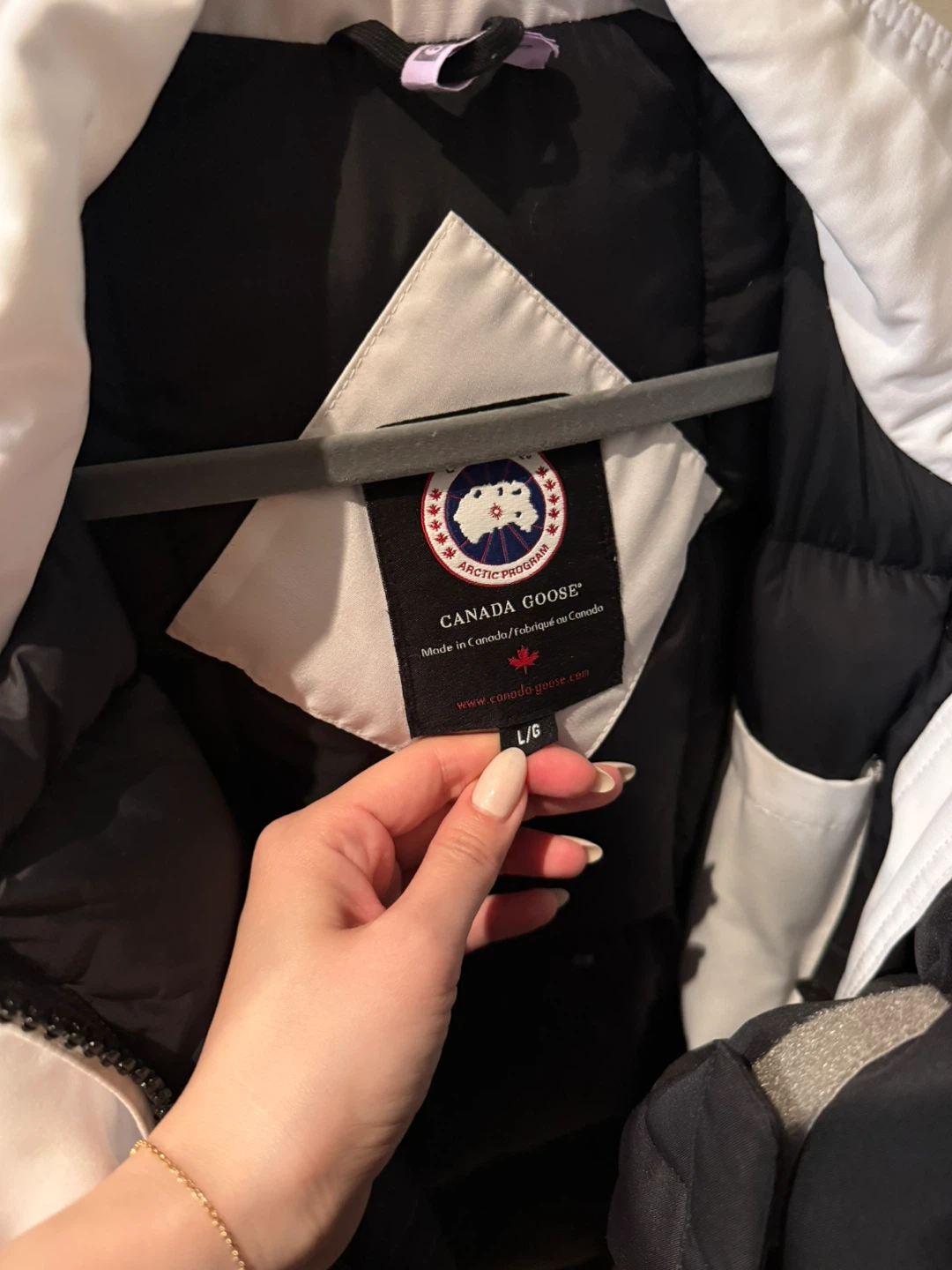 Moving Sale. Canada Goose White Parka Jacket