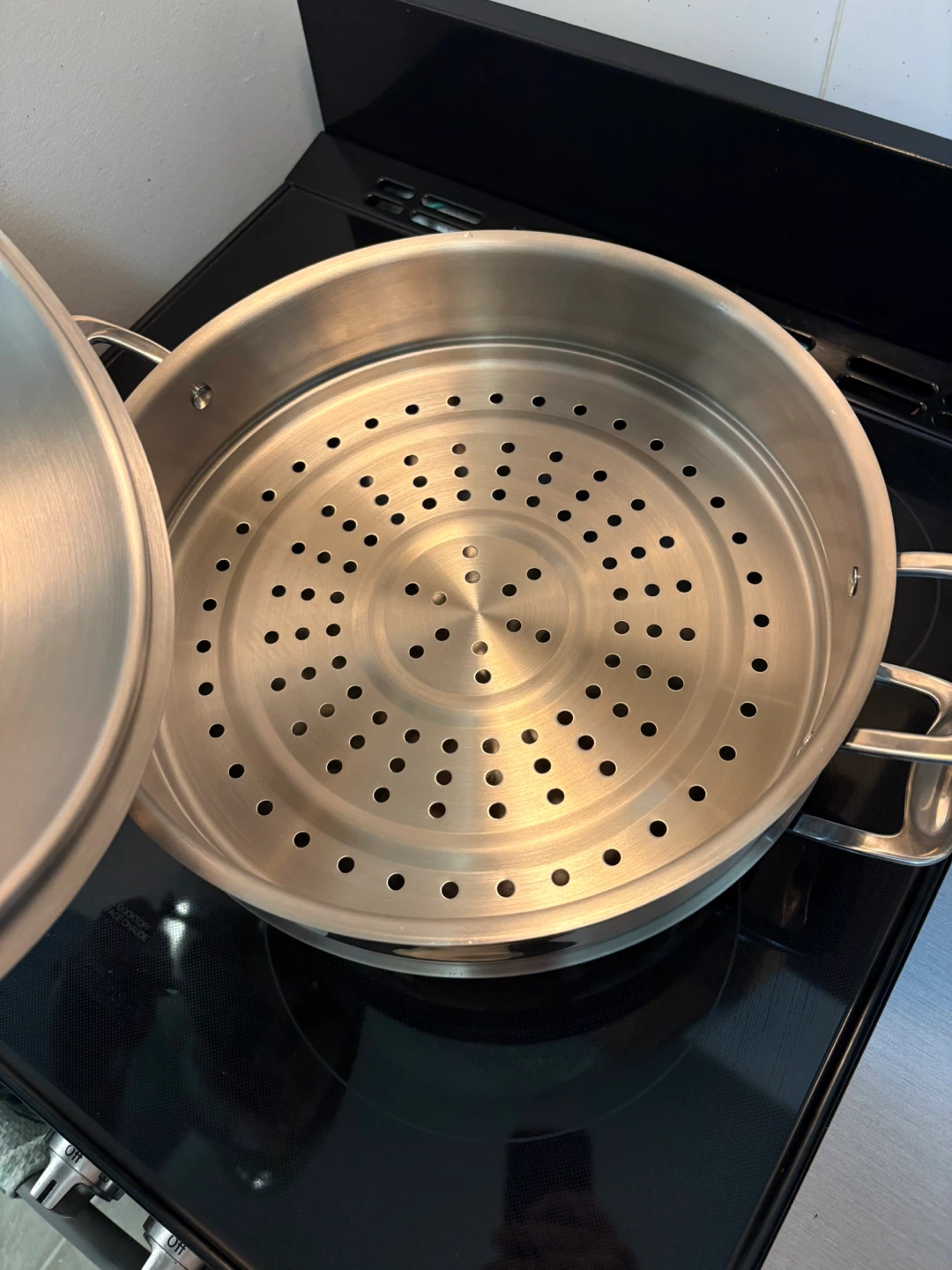 Stainless Steel Steamer Wok with Lid - photo 3