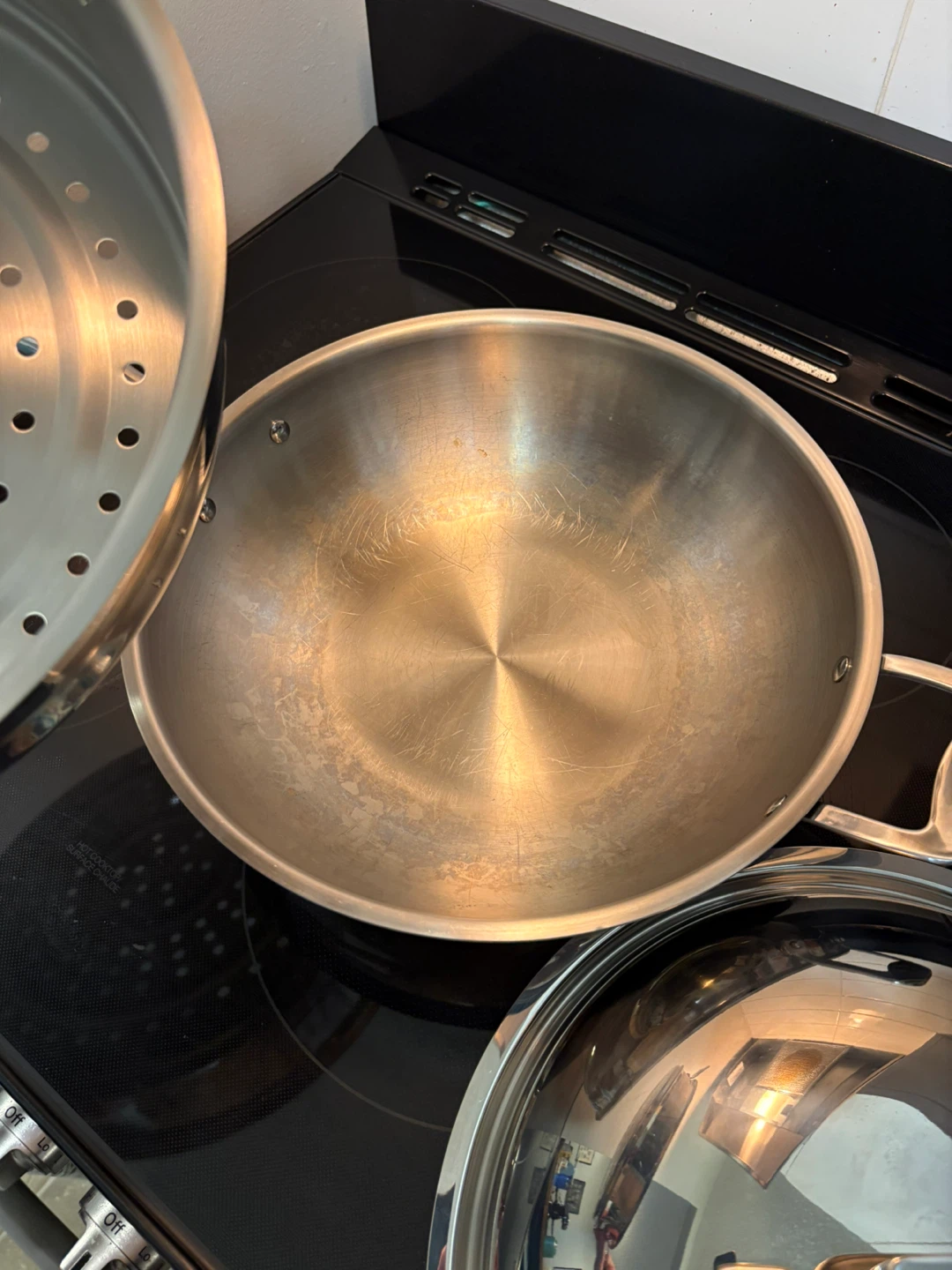 Stainless Steel Steamer Wok with Lid - photo 2