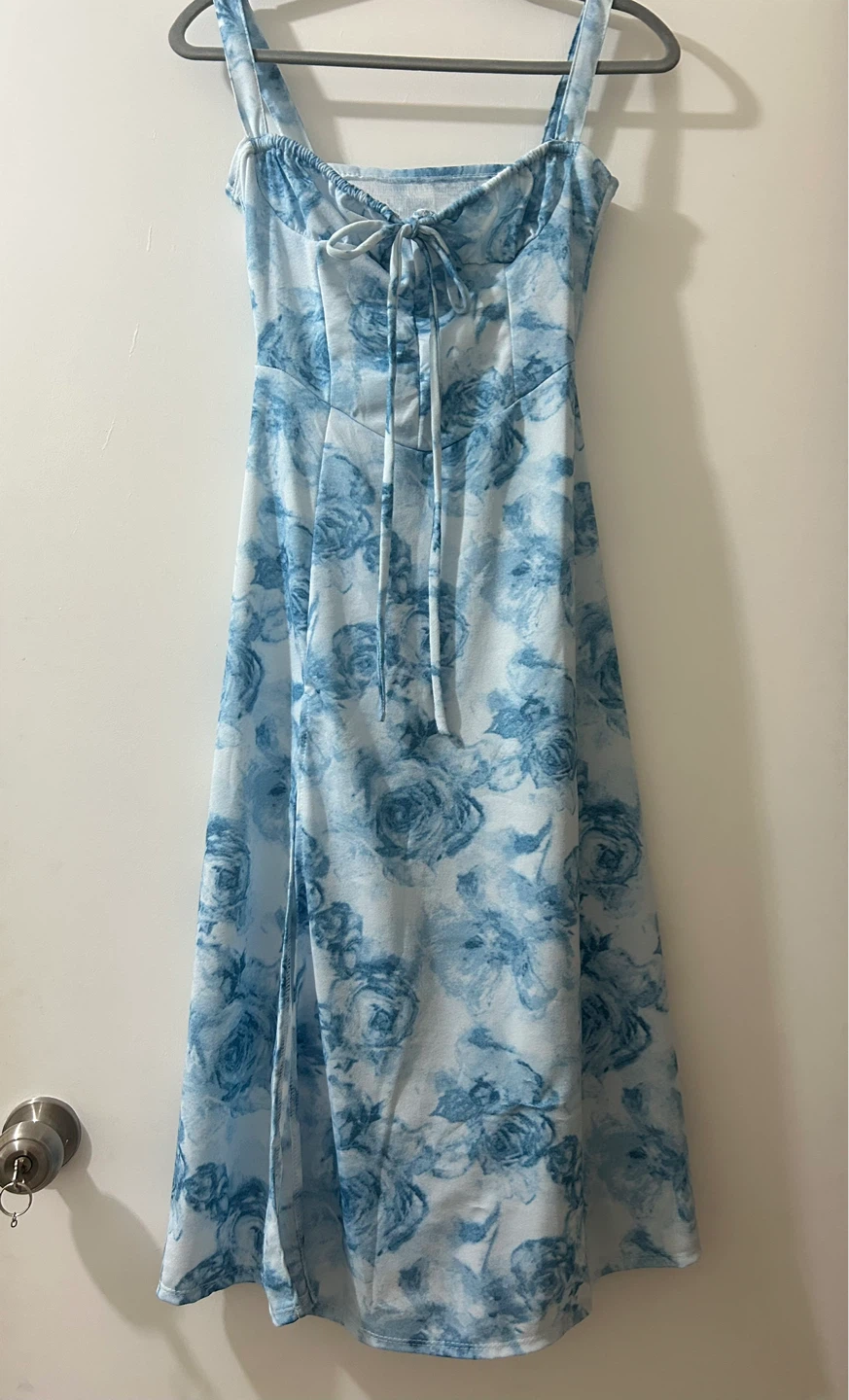 Blue Floral Maxi Dress