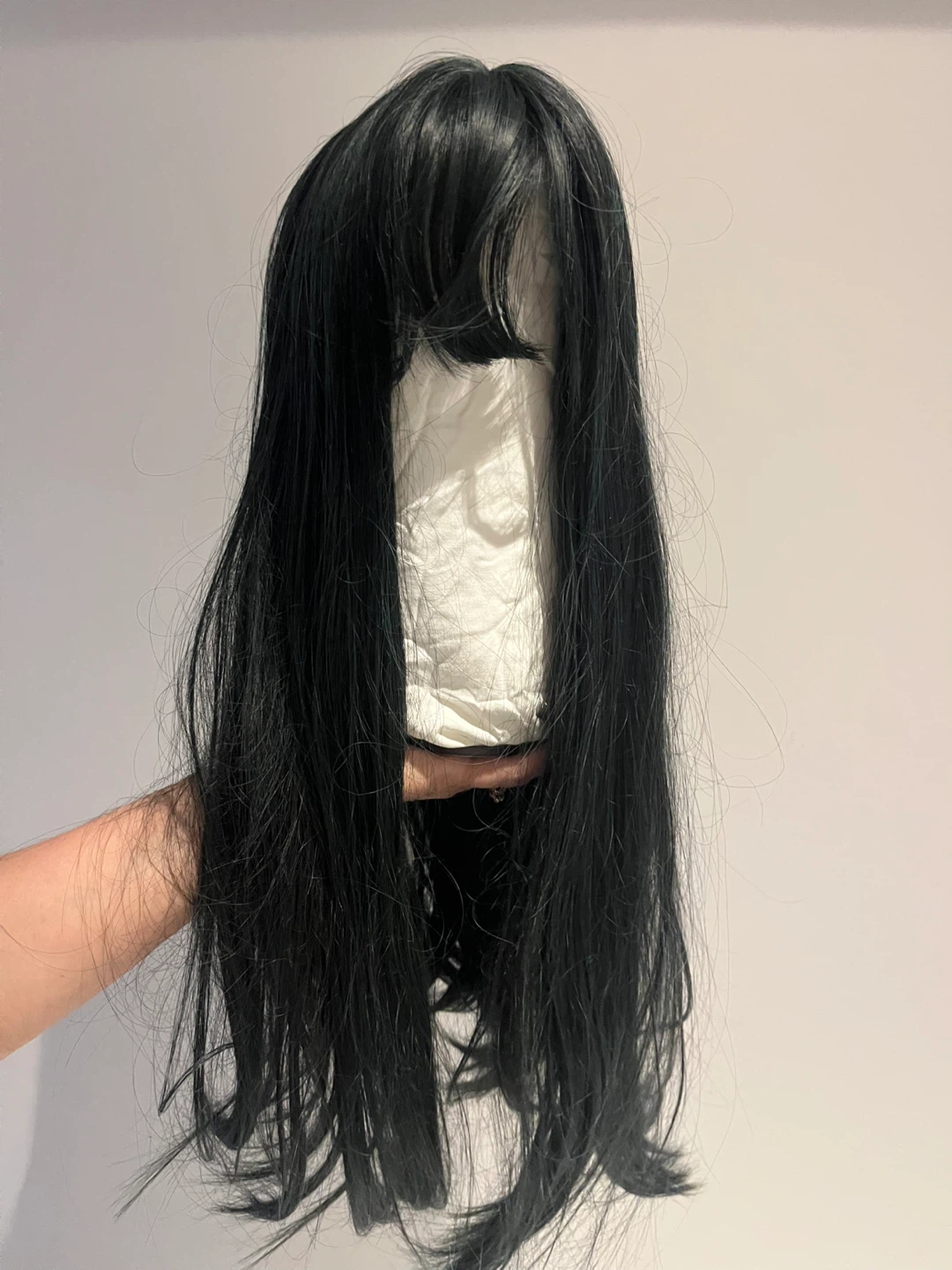 SHEIN Synthetic Wig - Long Black Straight