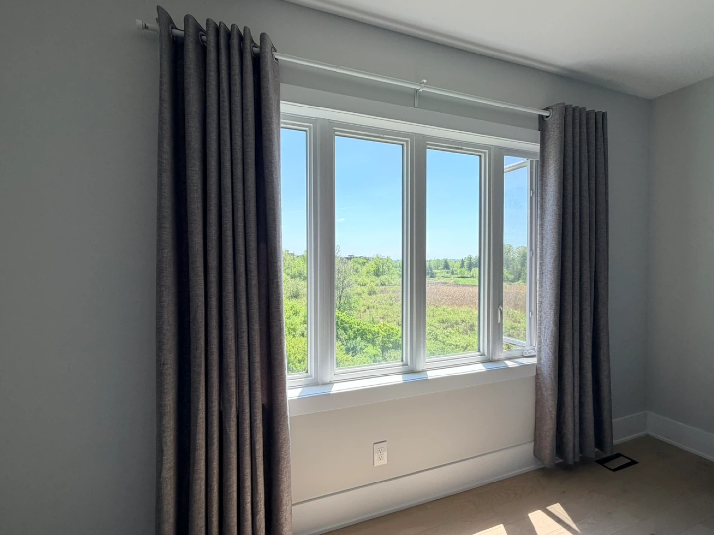 Black Out Curtains with Rod and Nails