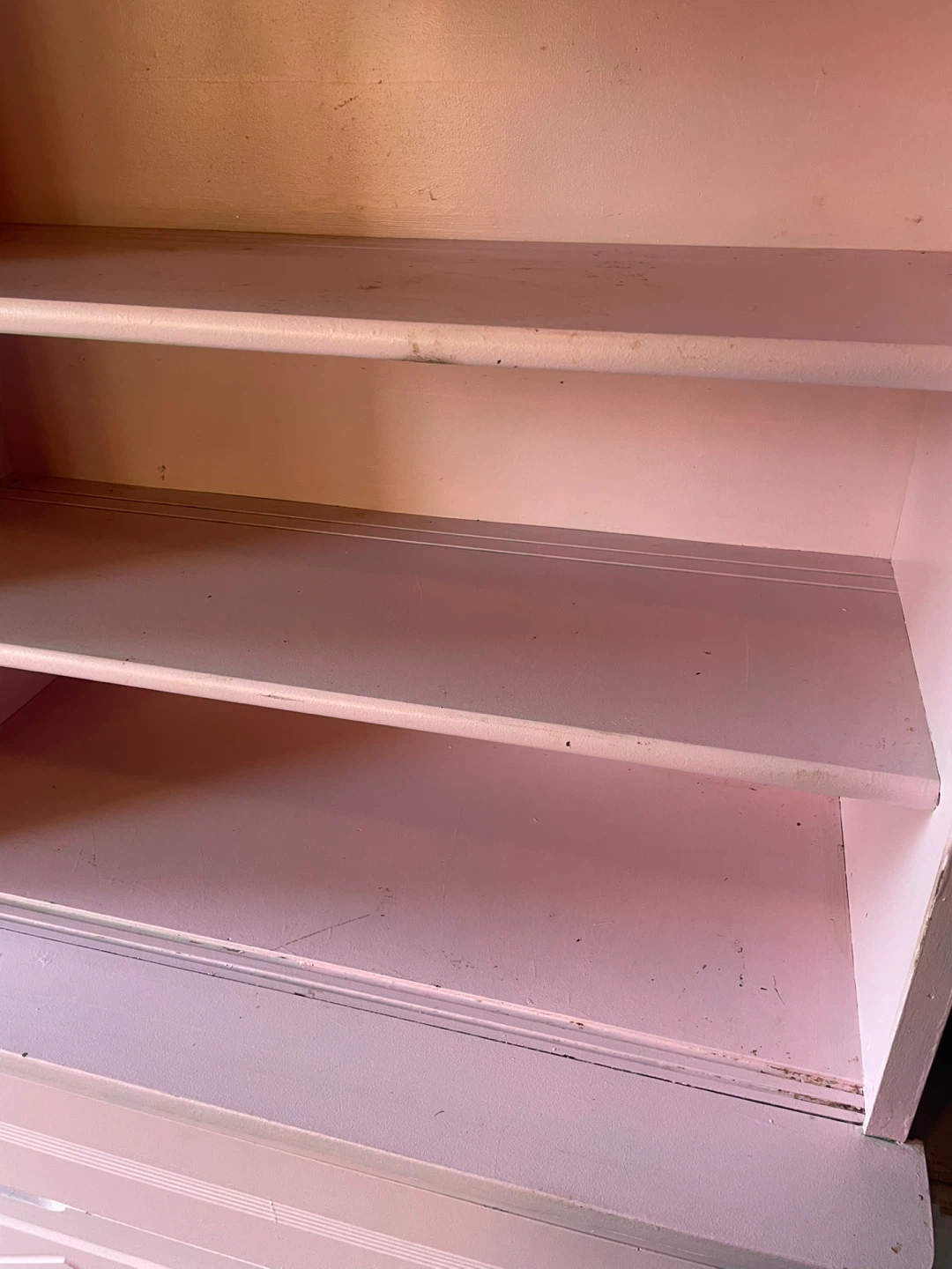 Pink Hutch with Drawers and Shelves - photo 3