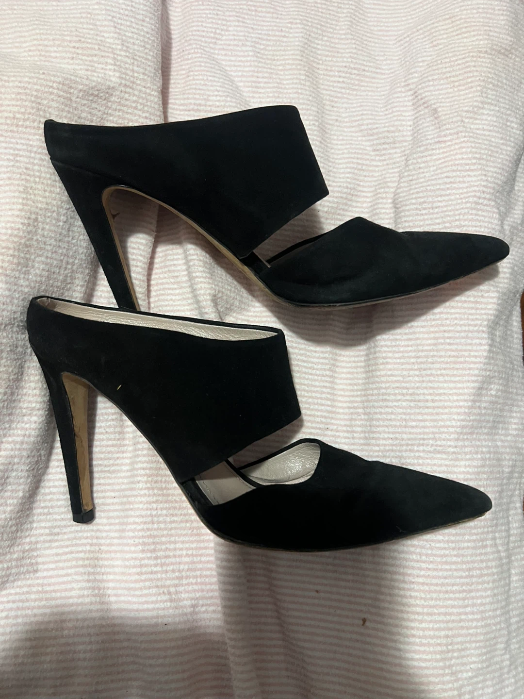 Cavallini Black Suede Heels - Size 38 - photo 3