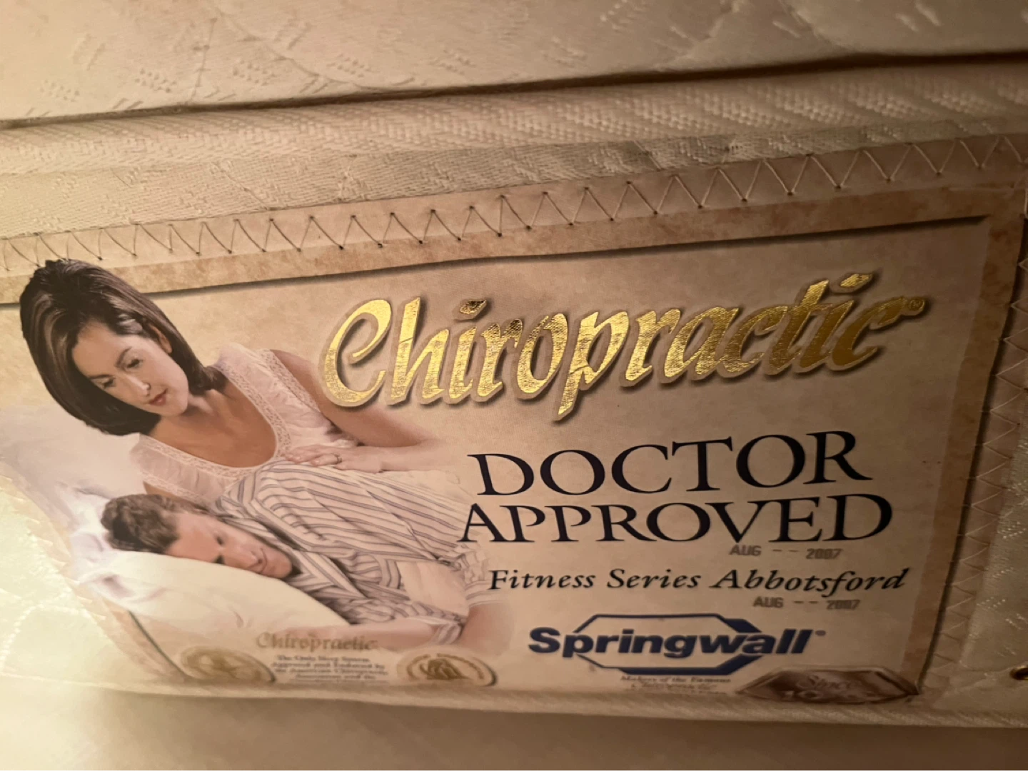 Springwall Chiropractic Doctor Approved Mattress