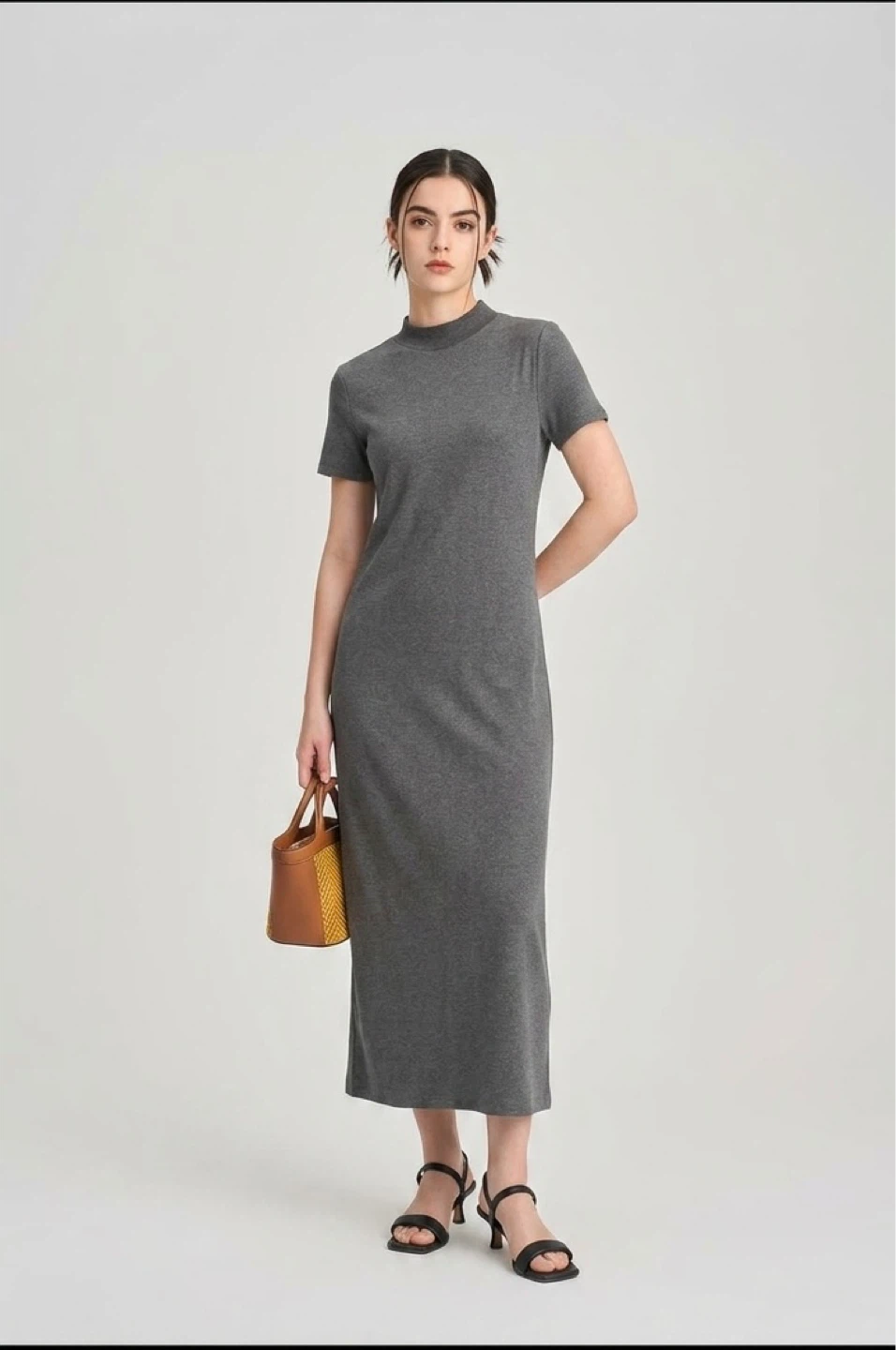 Brand new women's mock neck T-Shirt Dress - photo 2