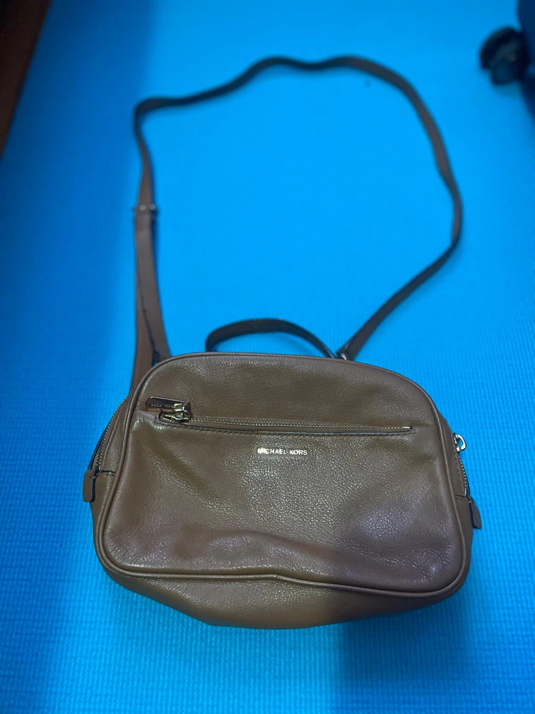 Michael Kors Brown Leather Crossbody Bag