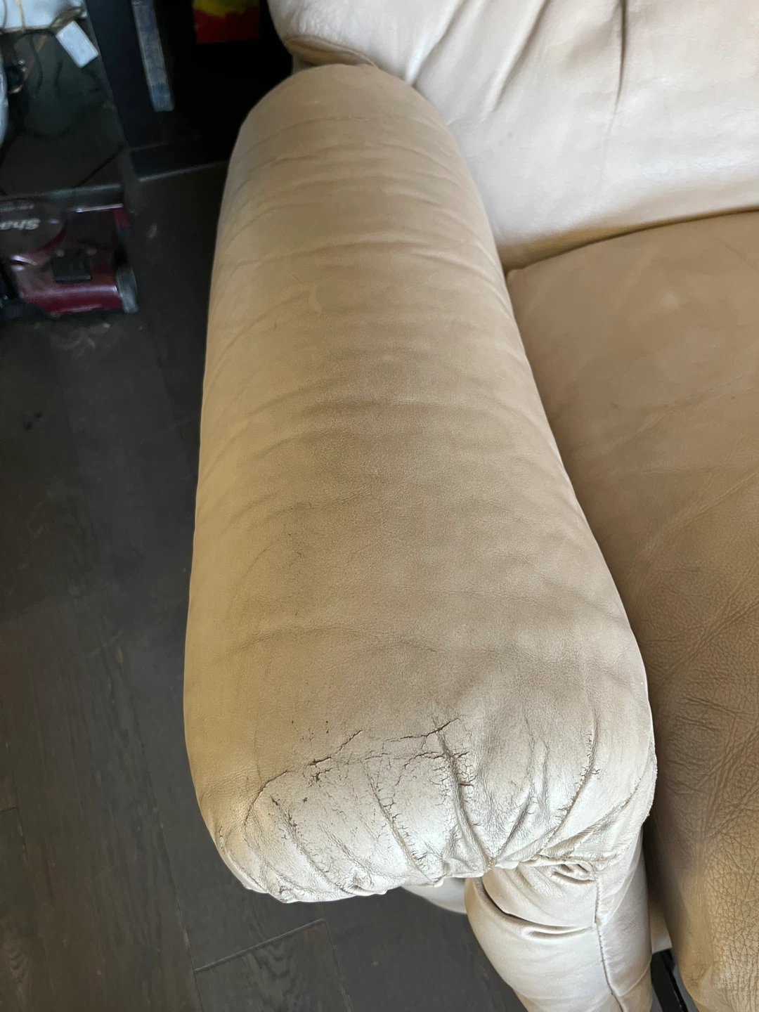 Lazy boy Cream Leather Recliner Chair - photo 3
