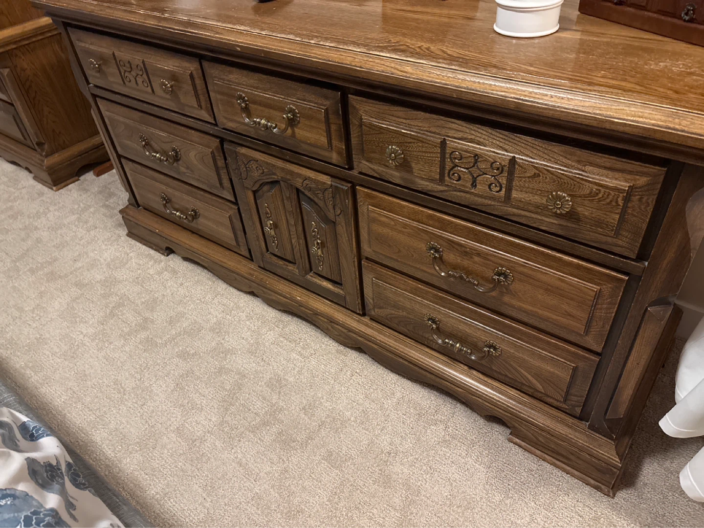 Wooden Dresser with 9 Drawers - photo 2