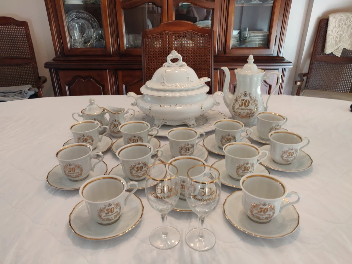 50th Anniversary Tea Set with Coffee Pot - photo 2