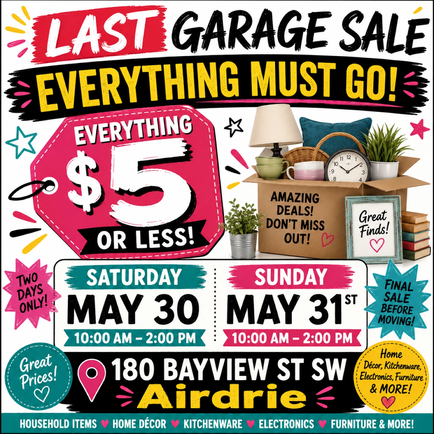 Last Garage Sale - Everything Must Go!