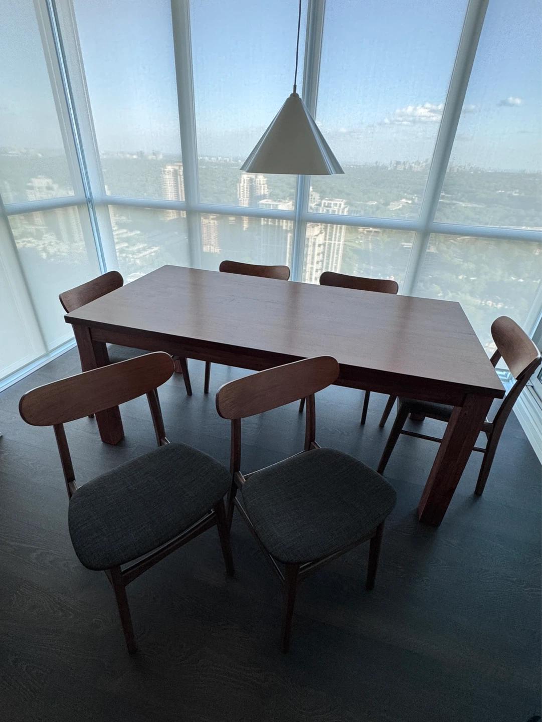 Structube Wood Dining Table and Chairs