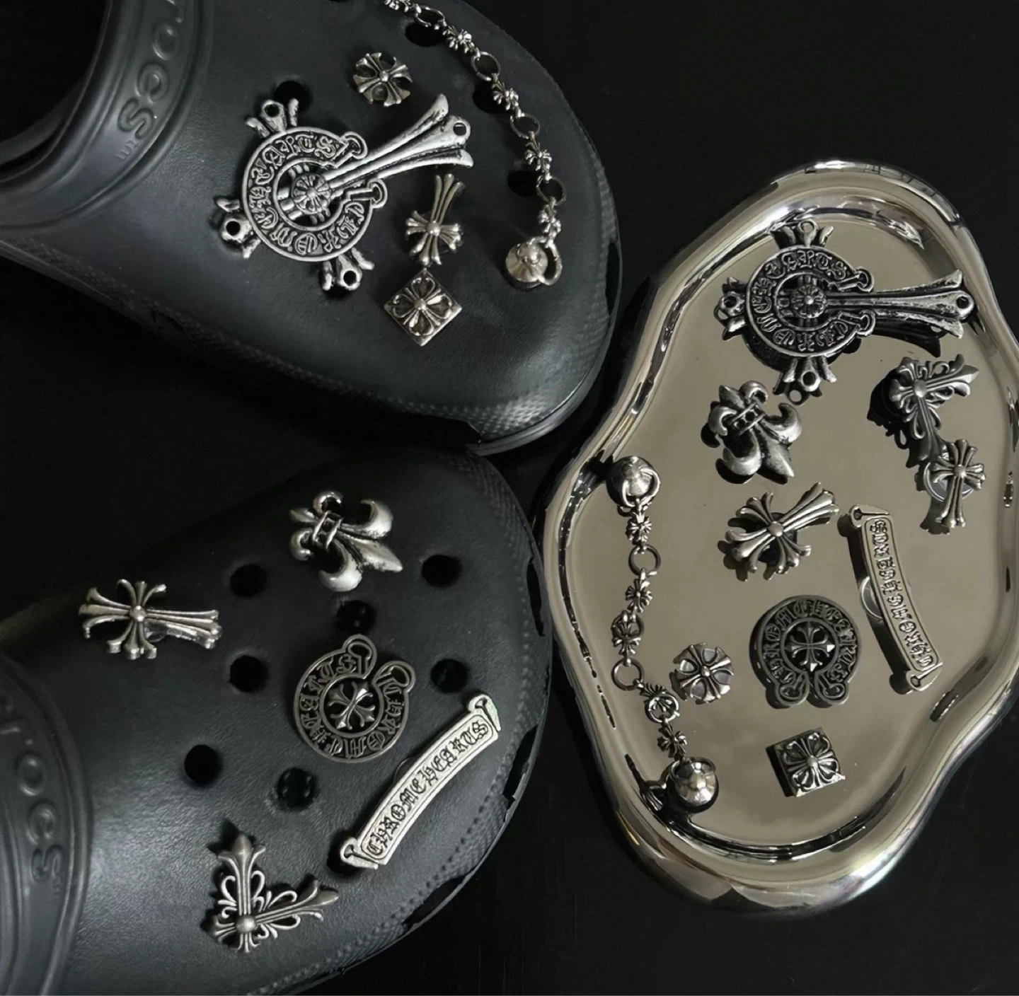 Chrome Hearts Style Shoe Charms