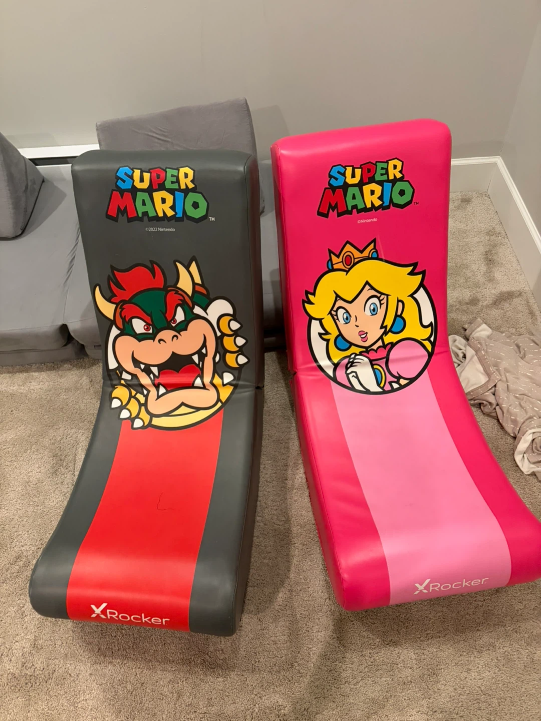 X-Rocker Super Mario Gaming Chairs (Bowser & Peach)