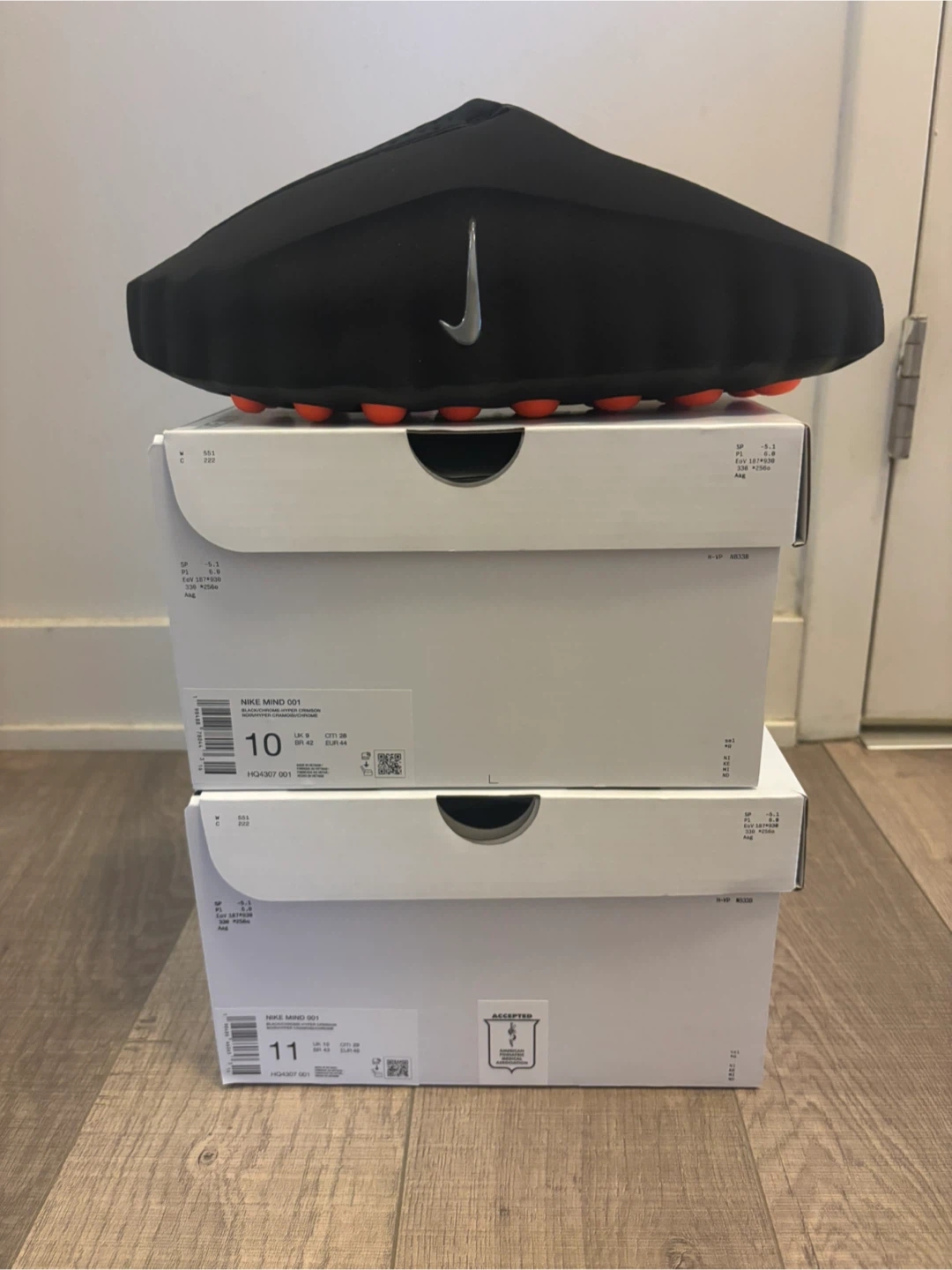Nike Mind 001 Slide Black Chrome