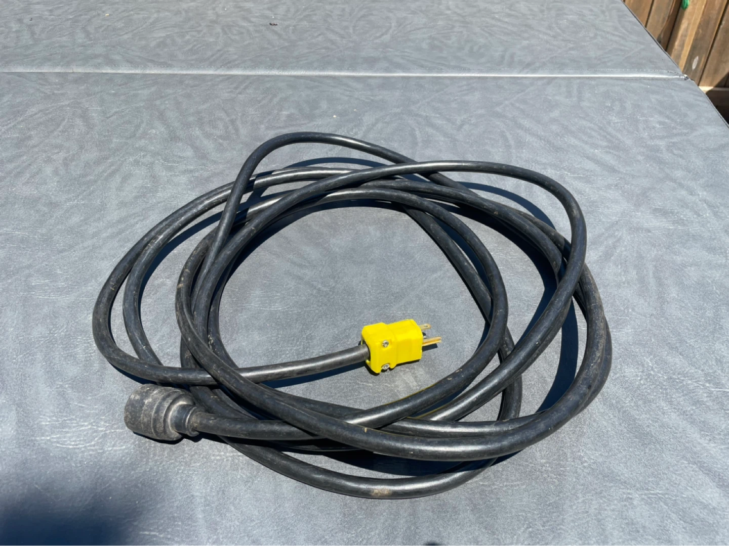 Heavy Duty Extension Cord with Yellow Connector