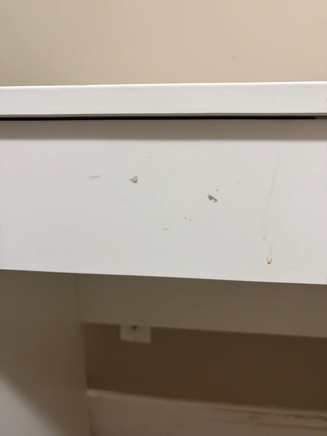 White Vanity Desk with Mirror and Drawers - photo 2