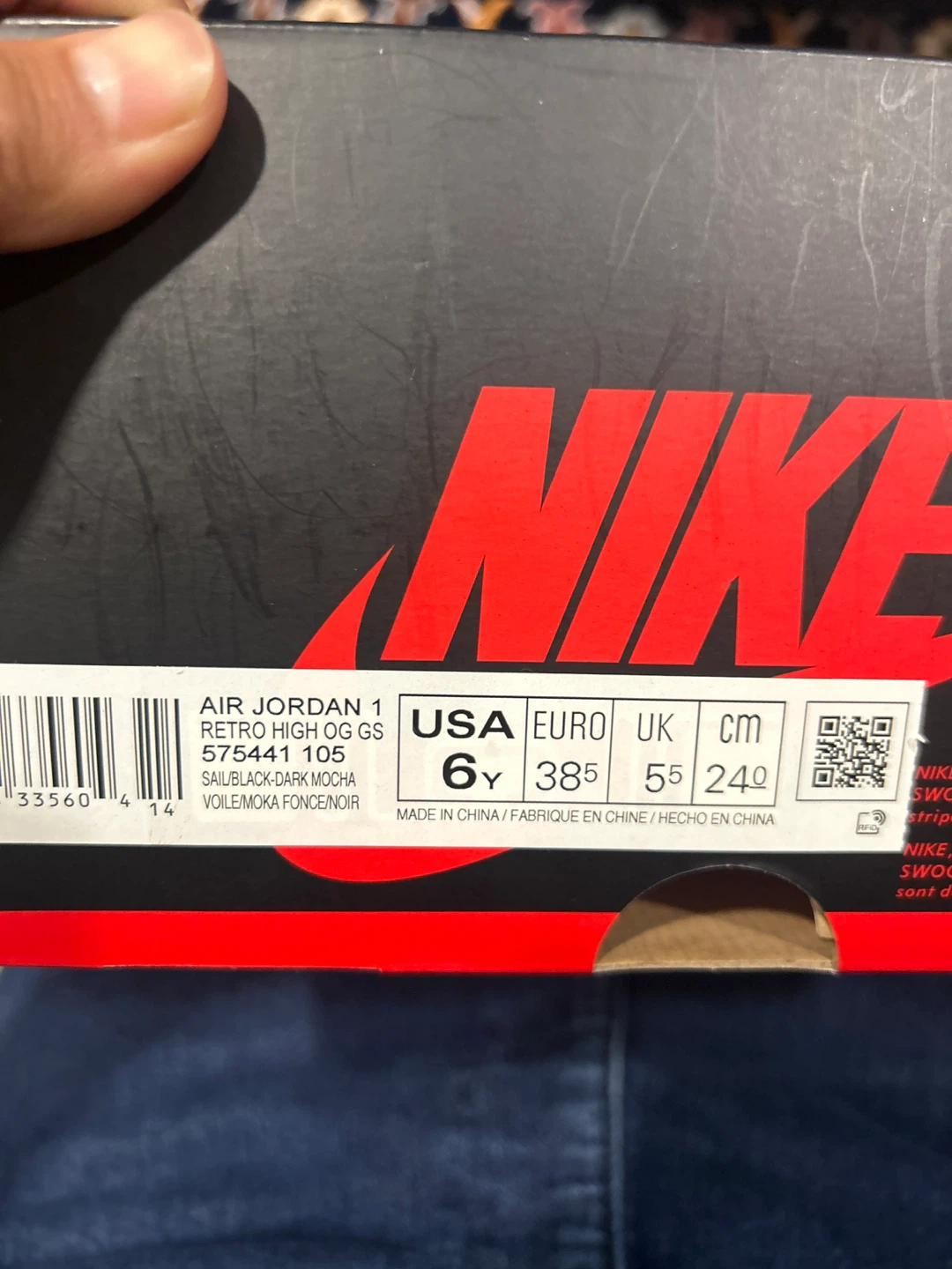 Air Jordan 1 Retro High OG GS 'Dark Mocha' - photo 2
