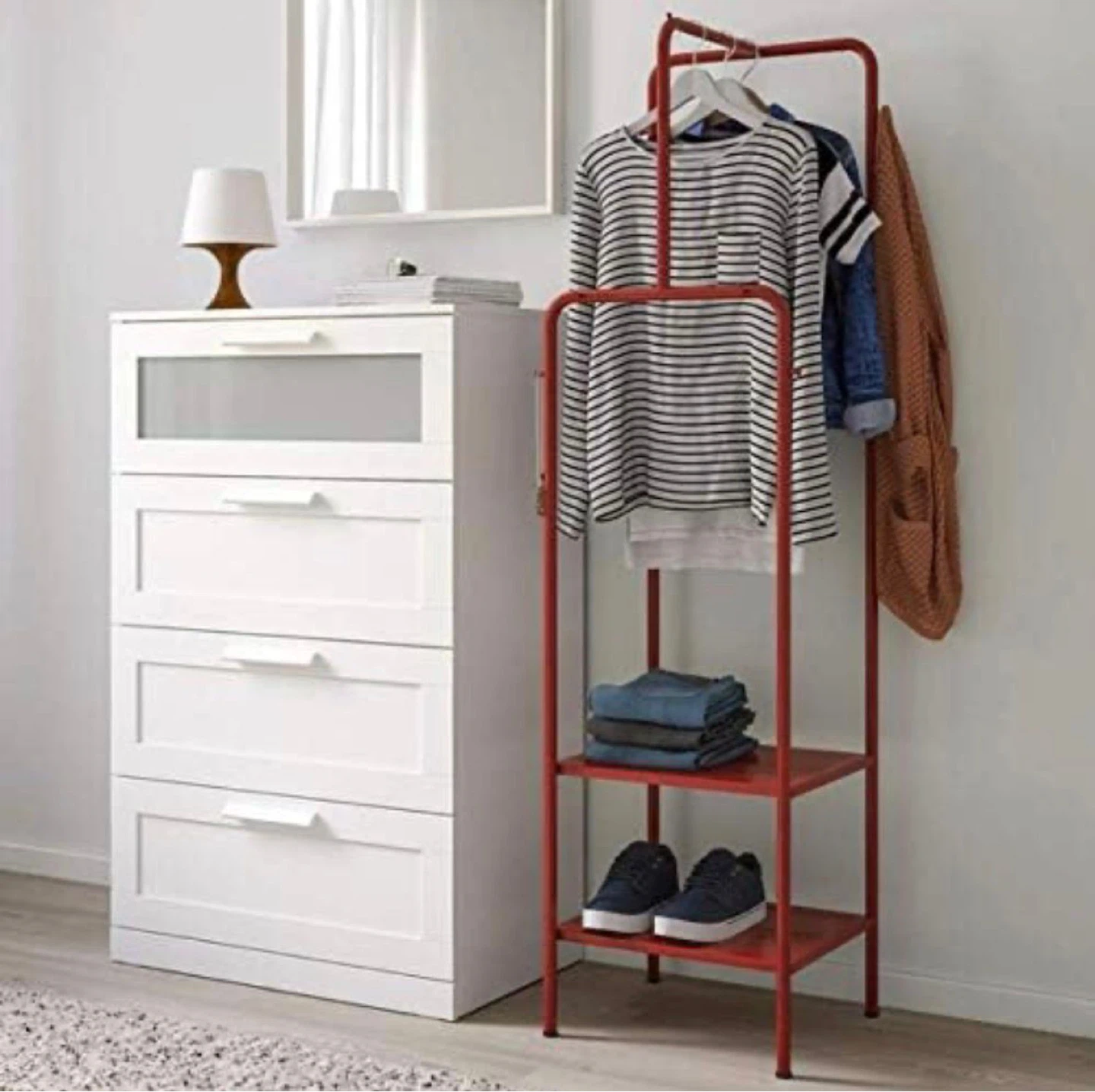 IKEA NIKKEBY Clothes Rack - Red - photo 4