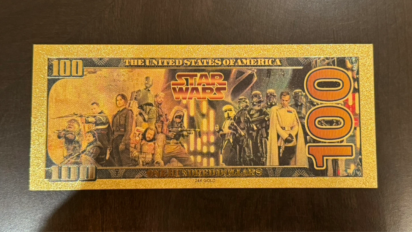 Star Wars 24K Gold Foil Plated collectable notes - photo 5