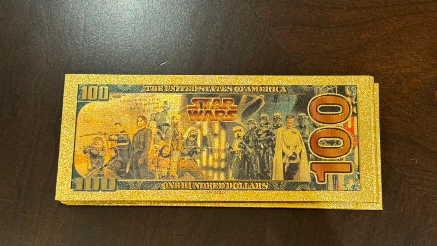 Star Wars 24K Gold Foil Plated collectable notes - photo 2